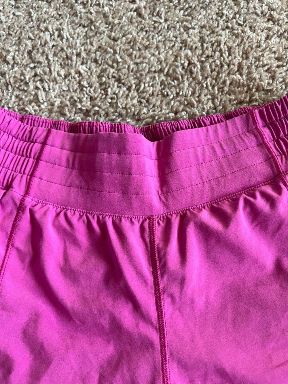 Lululemon Women's Fuschia Athletic Running Shorts - Picture 2 of 8
